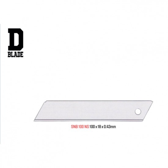 ใบมีดแบบหักไม่ได้ 18 มม. DDB123-211 ใบมีดแบบหักไม่ได้ 18 มม. DDB123-211